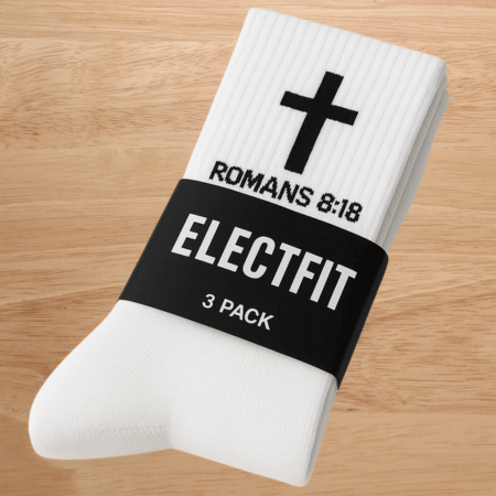 Romans 8:18 Endurance Socks - White Pack